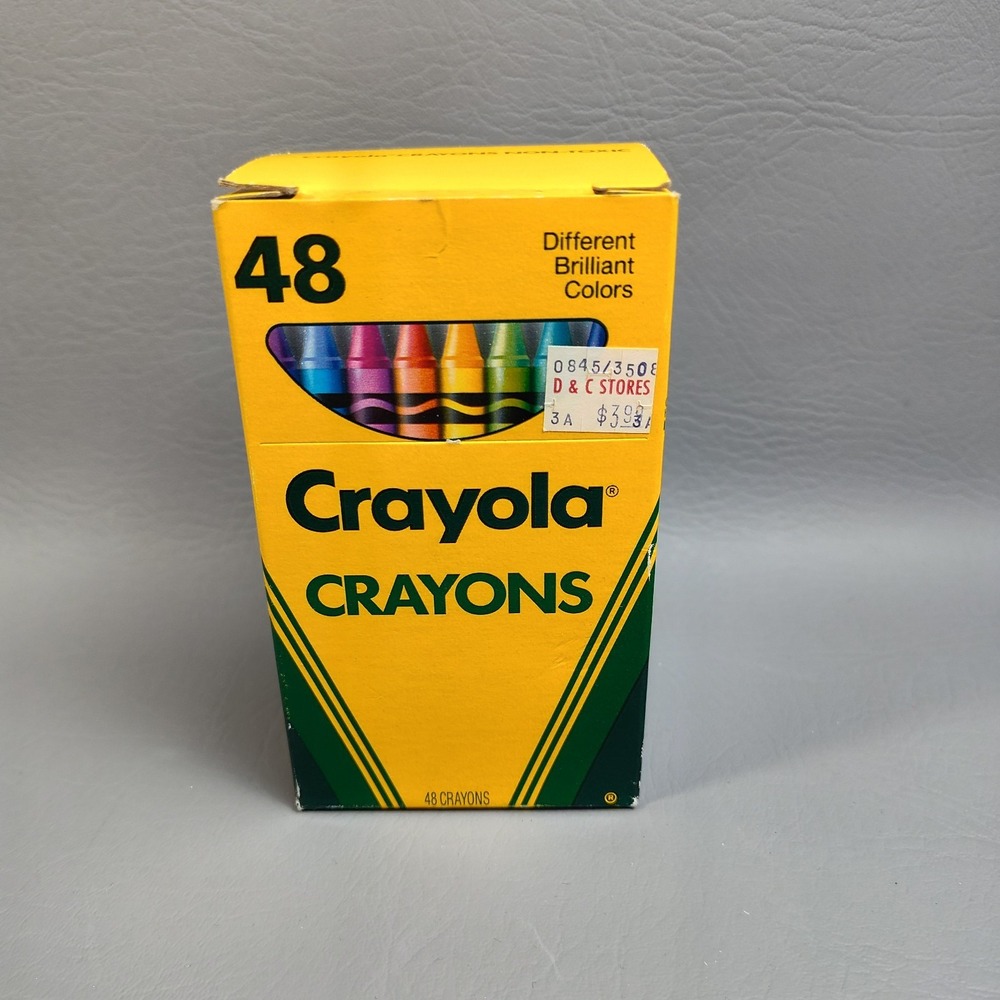Vintage Crayola‎ Crayons 48 Binney & Smith Retired Colors Dandelion Etc 1990 NEW